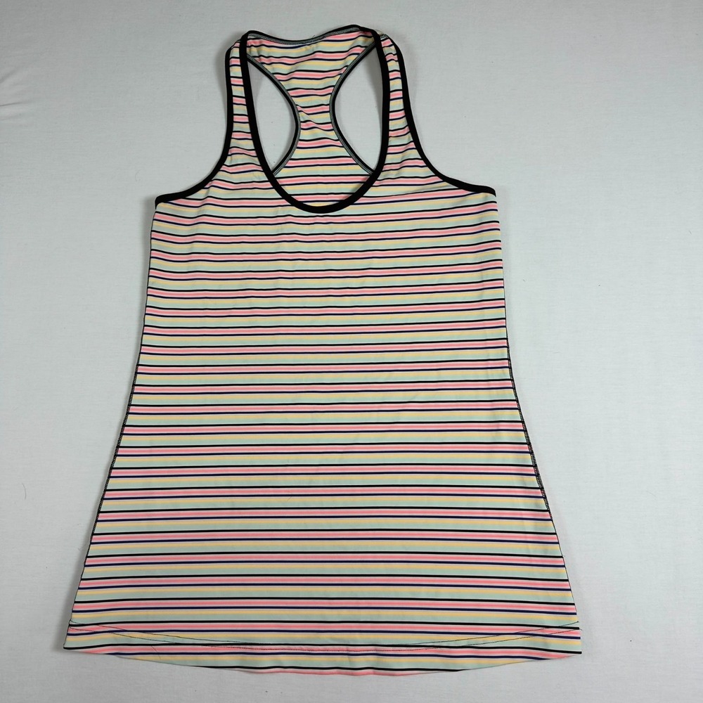 Lululemon Seawheeze 2013 Multi colored thin stripes Size 4